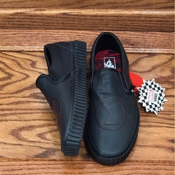 Vans Slip On Marvel Black Widow Black‎ Widow Shoes - Picture 4 of 6